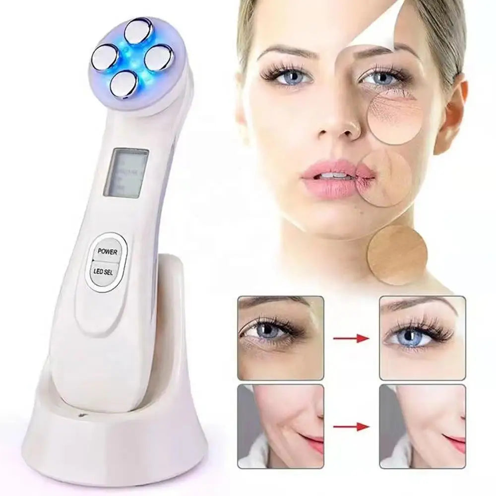 Máquina de levantamento facial Ems Micro-corrente Massageador facial Firmador de pele Led Photon Rejuvenescimento Dispositivo de beleza Remoção de rugas Beauty Device Tighten Wrinkle Removal